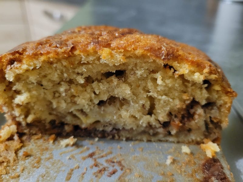 Cliquez pour zoomer ! Cake banane et pépites de chocolat Thermomix par sab307