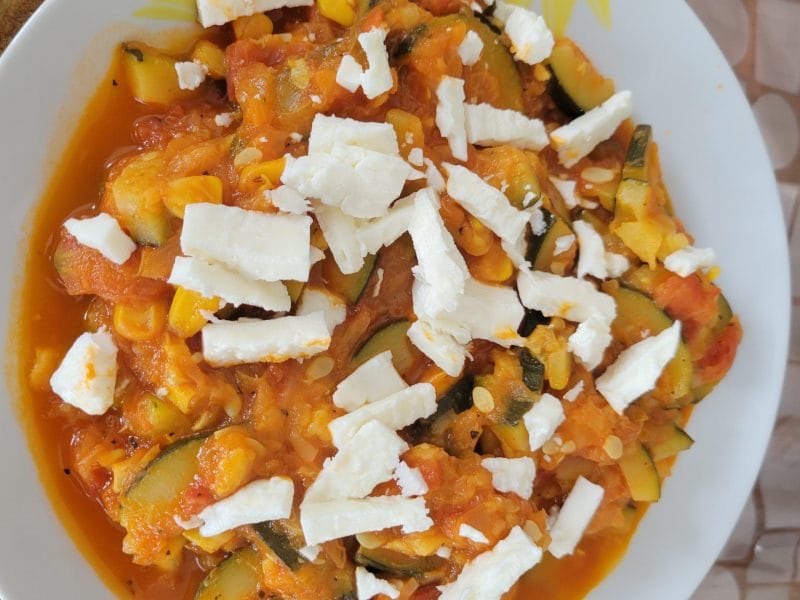 Cliquez pour zoomer ! Poêlée de courgettes à la mexicaine Thermomix par sab307