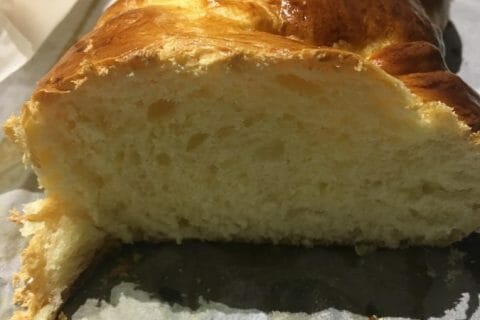 Cliquez pour zoomer ! Brioche tressée à la mie filante au Thermomix