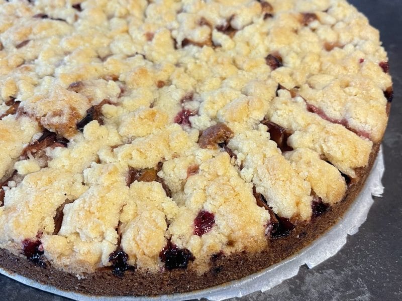 Cliquez pour zoomer ! Crumb cake aux prunes Thermomix par gaamze13