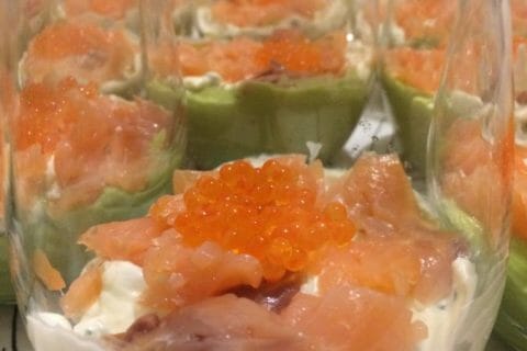 Cliquez pour zoomer ! Verrines saumon avocat au Thermomix