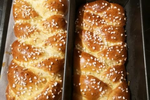 Cliquez pour zoomer ! Brioche tressée à la mie filante Thermomix par Babou 🐒