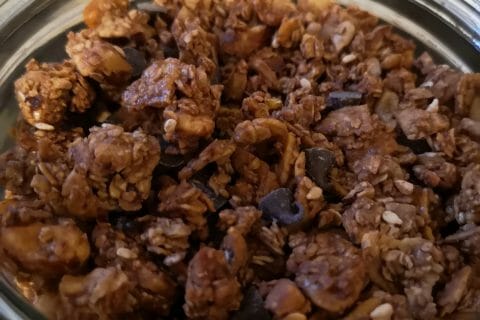 Cliquez pour zoomer ! Granola au chocolat Thermomix par Babou 🐒