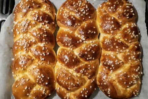 Cliquez pour zoomer ! Brioche tressée à la mie filante Thermomix par Babou 🐒