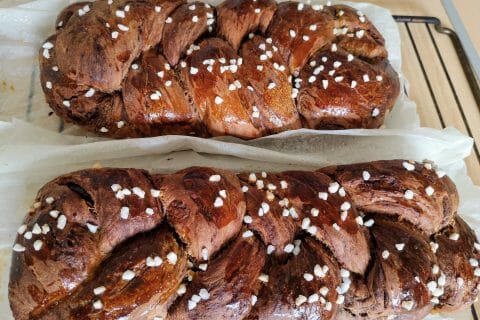 Cliquez pour zoomer ! Brioche tressée à la mie filante au Thermomix