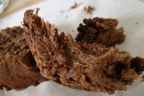 Cliquez pour zoomer ! Brioche tressée à la mie filante au Thermomix