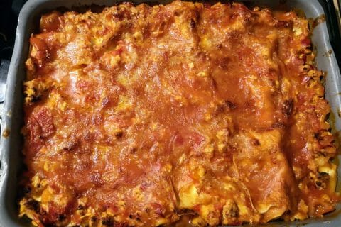 Cliquez pour zoomer ! Lasagnes au poulet et poivrons au Thermomix