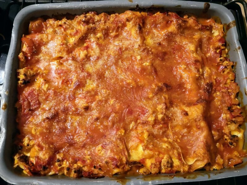 Cliquez pour zoomer ! Lasagnes au poulet et poivrons Thermomix par Babou 🐒