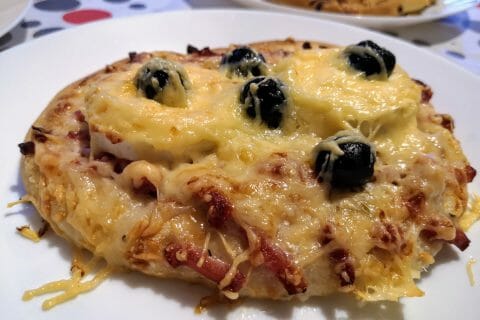 Cliquez pour zoomer ! Fougasse chèvre et lardons au Thermomix