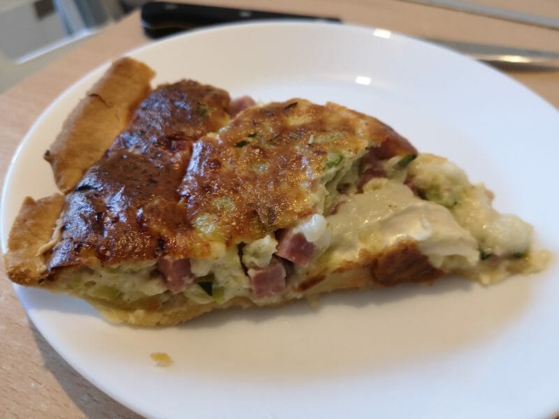 Cliquez pour zoomer ! Tarte courgette, jambon & chèvre Thermomix par Babou 🐒