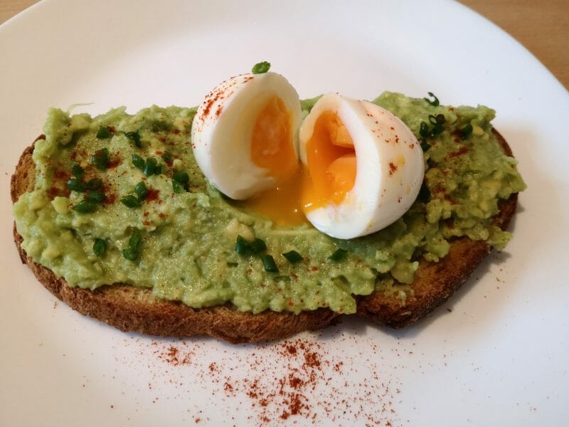 Cliquez pour zoomer ! Tartine avocat et oeuf mollet Thermomix par Babou 🐒