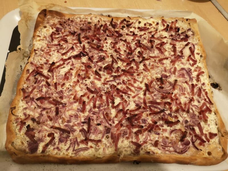 Cliquez pour zoomer ! Flammekueche traditionnelle Thermomix par Babou 🐒