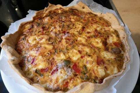 Cliquez pour zoomer ! Tarte salée aux légumes d’été Thermomix par Babou 🐒