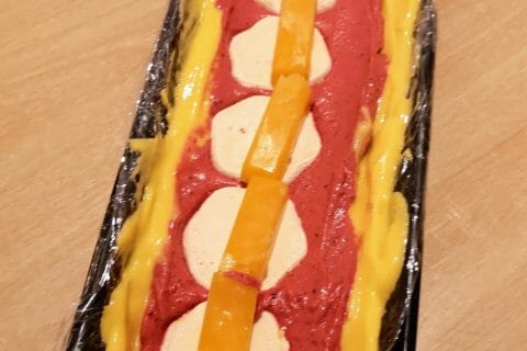 Cliquez pour zoomer ! Bûche glacée mangue et framboise Thermomix par Babou 🐒