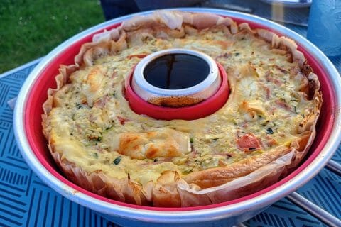 Cliquez pour zoomer ! Tarte courgette, jambon & chèvre Thermomix par Babou 🐒