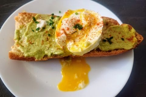 Cliquez pour zoomer ! Tartine avocat et oeuf mollet Thermomix par Babou 🐒