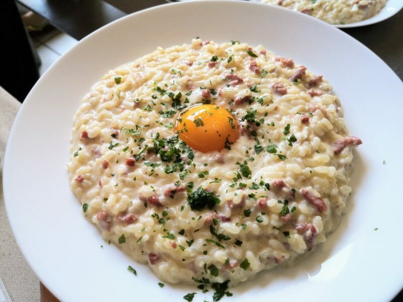 Cliquez pour zoomer ! Risotto façon carbonara Thermomix par Babou 🐒