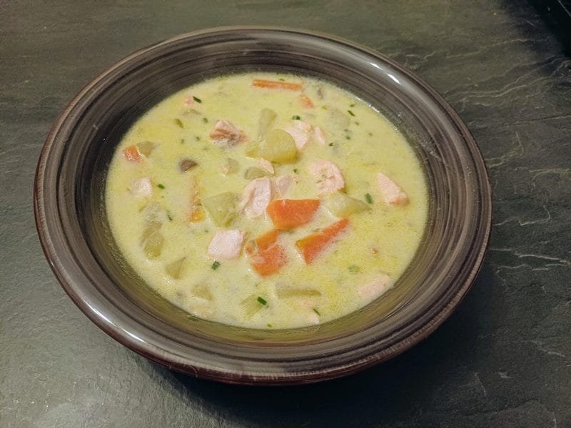 Cliquez pour zoomer ! Soupe de saumon à la finlandaise Thermomix par Babou 🐒