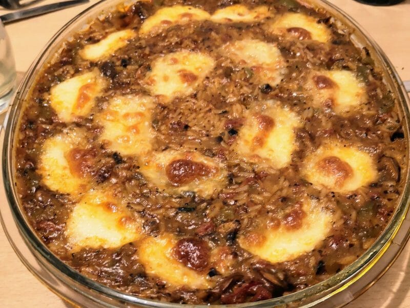 Gratin de riz façon pizza au Thermomix - Cookomix