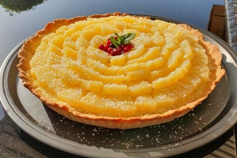 Cliquez pour zoomer ! Tarte piña colada au Thermomix