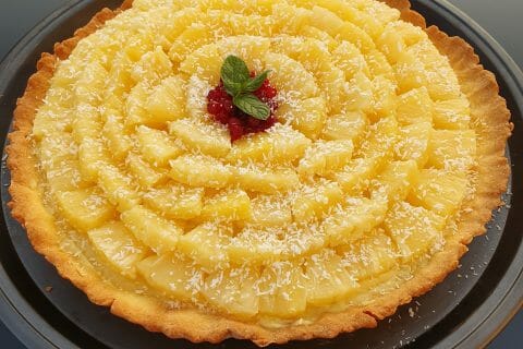 Cliquez pour zoomer ! Tarte piña colada au Thermomix