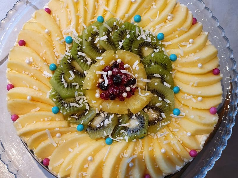 Cliquez pour zoomer ! Tarte aux fraises sans cuisson Thermomix par Aurélie ♡ 👩🏽🍳