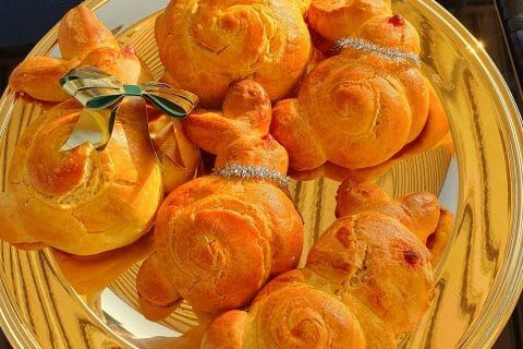 Cliquez pour zoomer ! Brioches lapin de Pâques au Thermomix