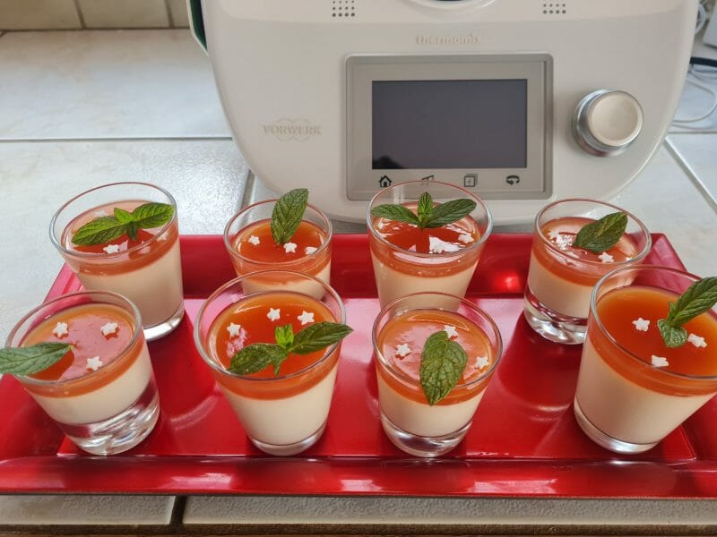 Cliquez pour zoomer ! Panna cotta au sirop de pamplemousse Thermomix par Aurélie ♡ 👩🏽🍳