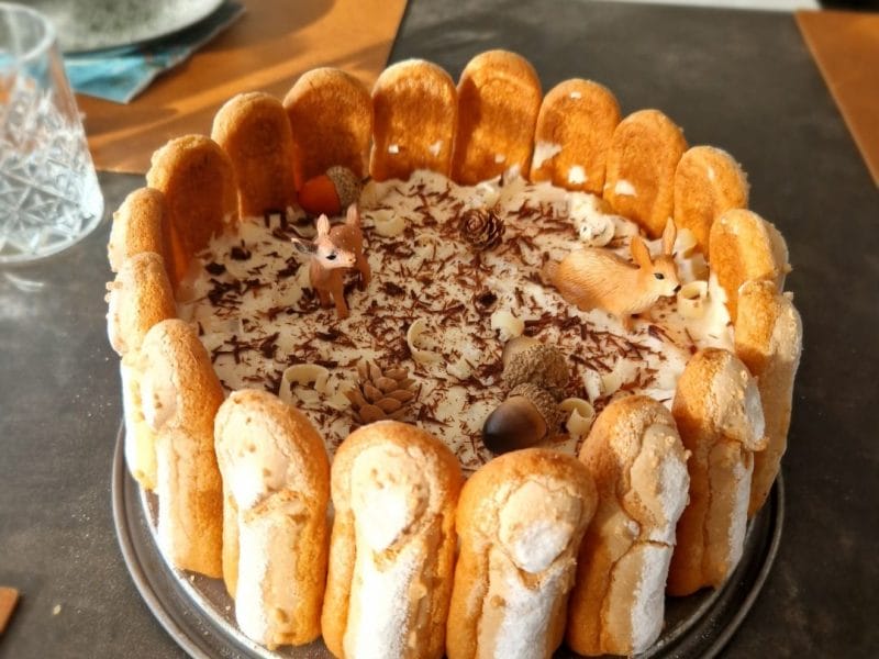 Cliquez pour zoomer ! Charlotte poire chocolat Thermomix par Aurélie ♡ 👩🏽🍳