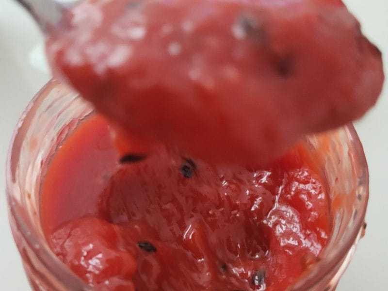 Cliquez pour zoomer ! Confiture de fraises et fruits de la passion Thermomix par youli42