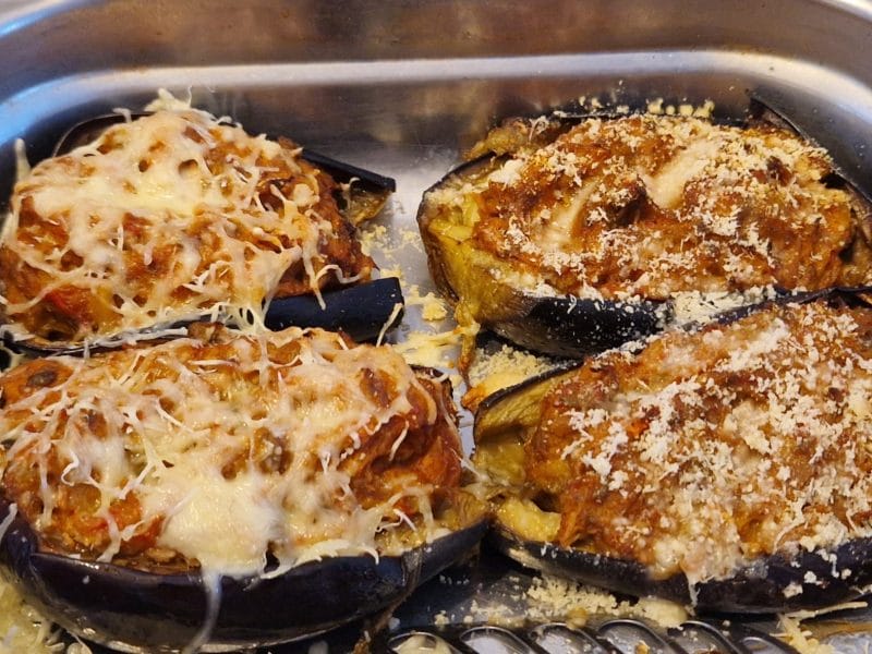 Cliquez pour zoomer ! Aubergines farcies au thon Thermomix par juliemaya