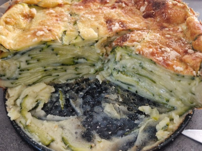 Cliquez pour zoomer ! Gâteau invisible aux courgettes Thermomix par juliemaya