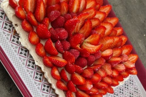 Cliquez pour zoomer ! Tarte aux fraises sans cuisson Thermomix par juliemaya