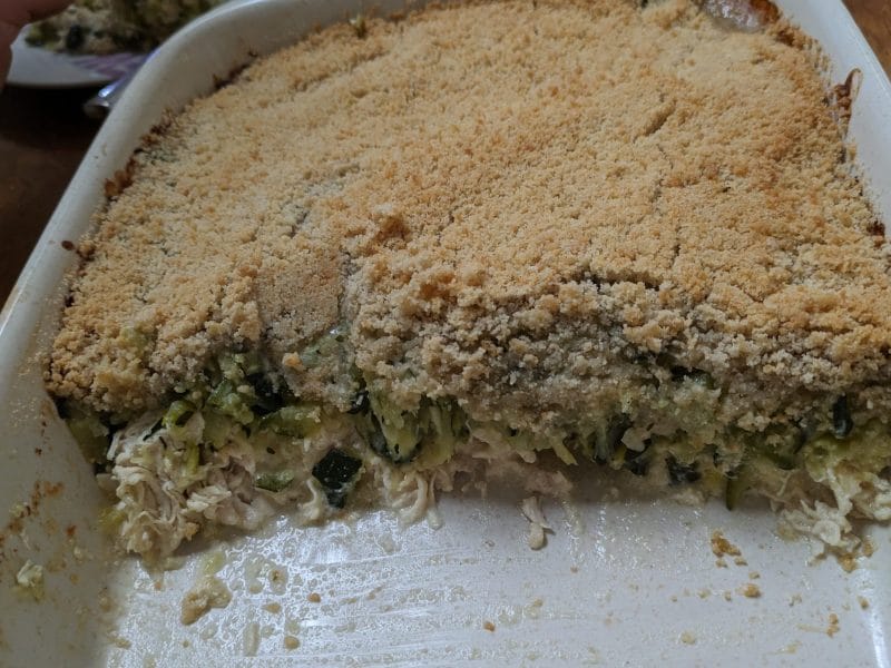 Cliquez pour zoomer ! Crumble poulet, courgettes et parmesan Thermomix par charlenelm