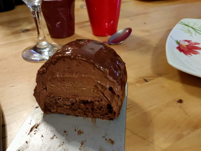 Cliquez pour zoomer ! Bûche mousse au chocolat Thermomix par charlenelm