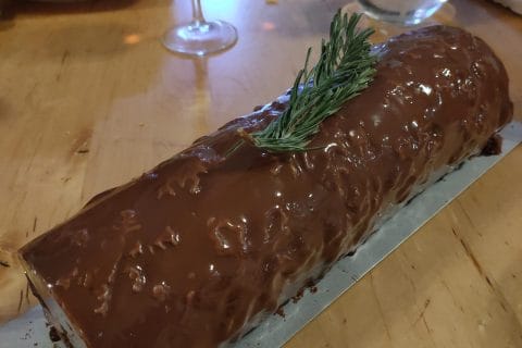 Cliquez pour zoomer ! Bûche mousse au chocolat Thermomix par charlenelm