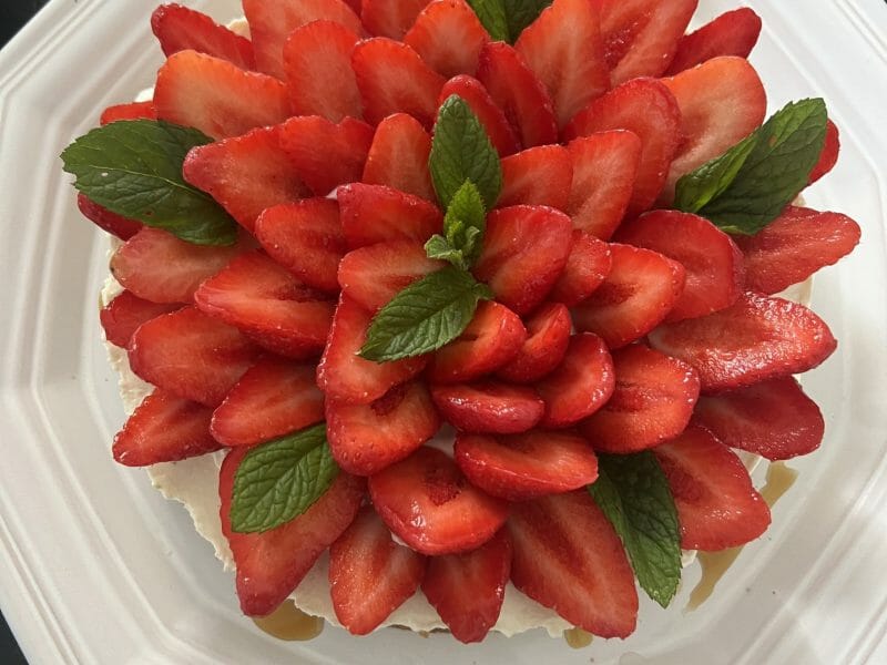 Cliquez pour zoomer ! Tarte aux fraises sans cuisson Thermomix par catnortin