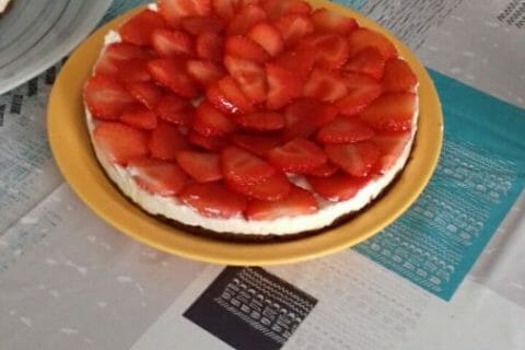 Cliquez pour zoomer ! Tarte aux fraises sans cuisson Thermomix par Ica17