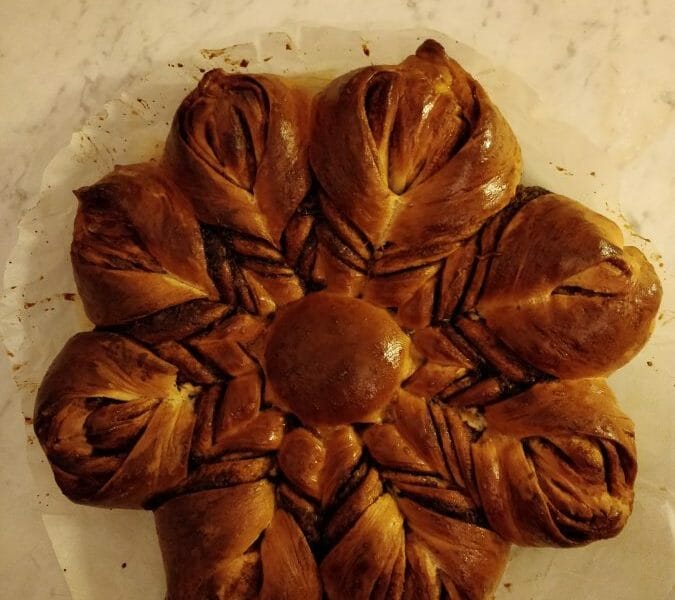 Cliquez pour zoomer ! Brioche étoilée au Nutella Thermomix par Filou16