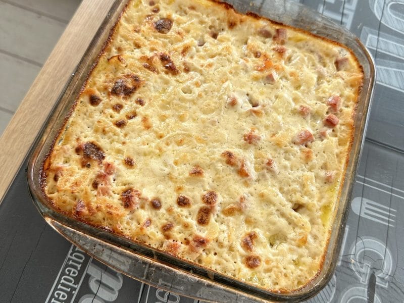 Cliquez pour zoomer ! Gratin de fusilli au jambon Thermomix par natashou