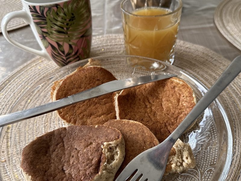 Cliquez pour zoomer ! Pancakes healthy flocons d’avoine et banane Thermomix par natashou