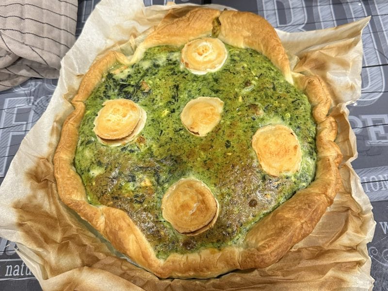 Cliquez pour zoomer ! Tarte épinards, saumon et chèvre Thermomix par natashou