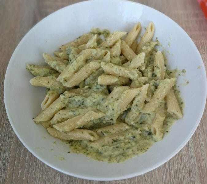 Cliquez pour zoomer ! Farfalle à la crème de courgettes Thermomix par lelie13600