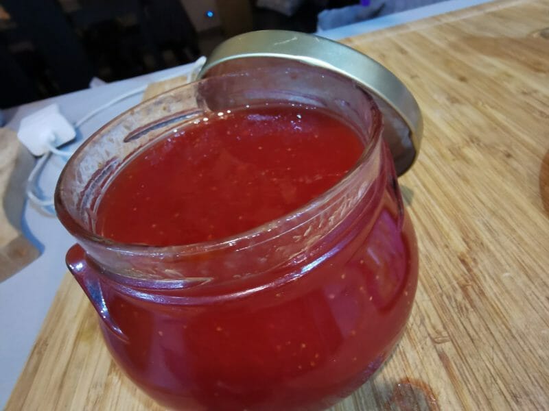 Cliquez pour zoomer ! Confiture mangue fraises Thermomix par cindy1702