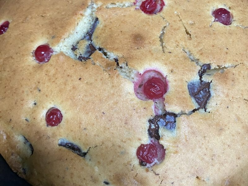 Cliquez pour zoomer ! Cake à la ricotta et aux pépites de chocolat Thermomix par Miamldn