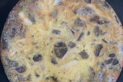 Cliquez pour zoomer ! Tortilla de champignons à l’ail Thermomix par Miamldn