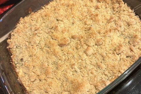 Cliquez pour zoomer ! Gratin de courgette à la ricotta et crumble Thermomix par nini0601