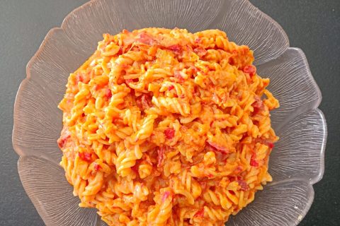 Cliquez pour zoomer ! Fusilli aux tomates et au chorizo Thermomix par AlexTiti