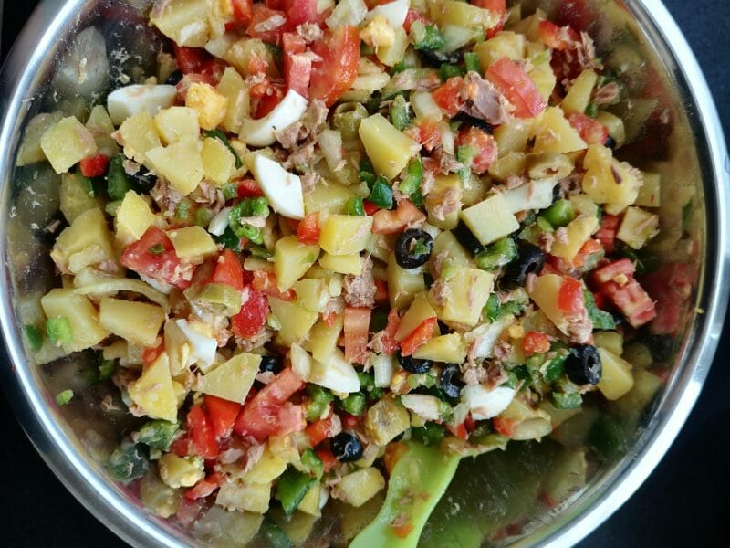 Cliquez pour zoomer ! Salade de pommes de terre au thon Thermomix par AlexTiti