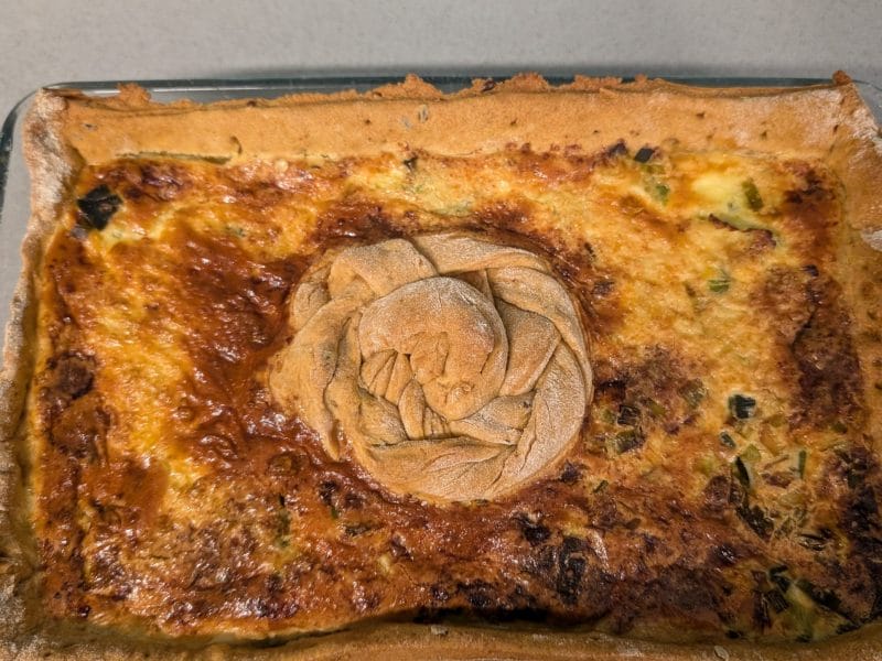 Cliquez pour zoomer ! Gâteau poireaux, lardons et fromage Thermomix par nina94